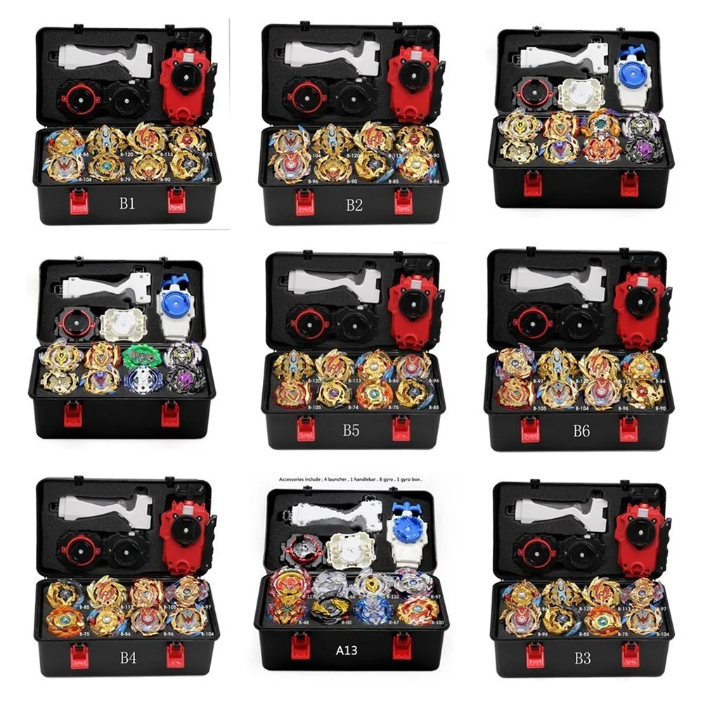 

21 stijl Bay blades Metal Fusion Beyblades Set Opbergdoos Top Beyblade Burst Bey Blade Launcher Bey blade Speelgoed voor Jongen