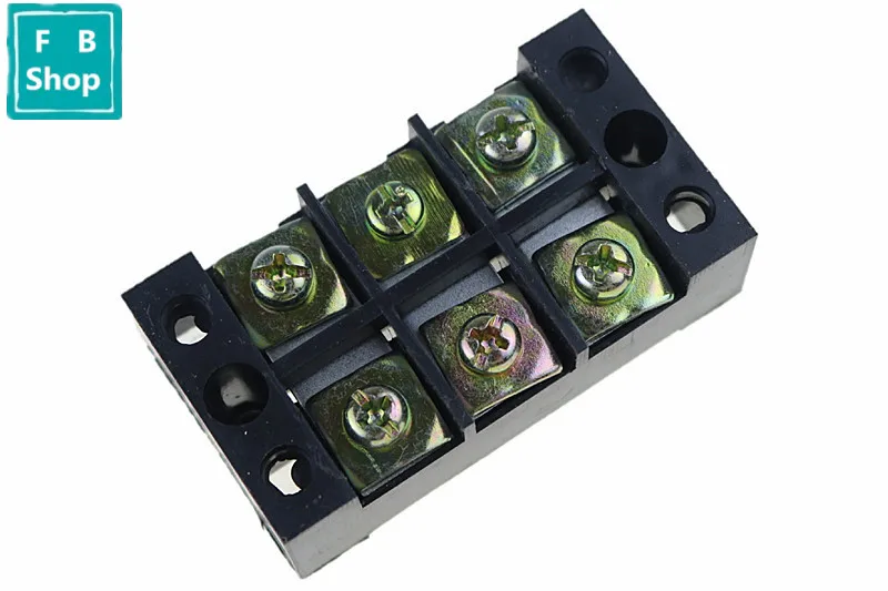 1 шт. TB-4503 4503L 600V 45A двухрядный 3 позиционный клеммный блок с винтовым барьером