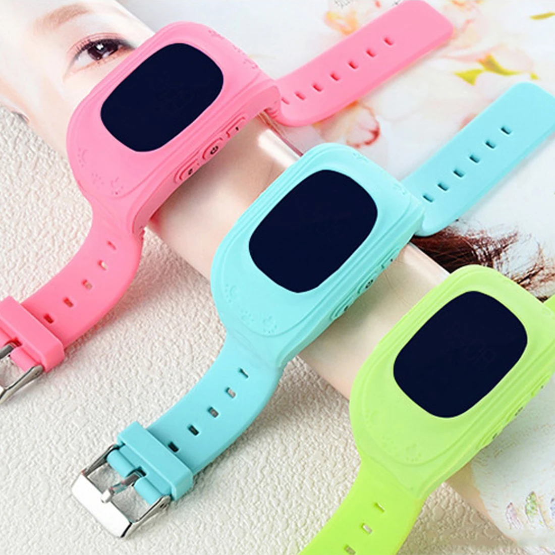  CONTECHIA Q50 GPS Kinder Uhren für Kinder SOS Anruf Location Finder Locator Tracker Anti Verloren M