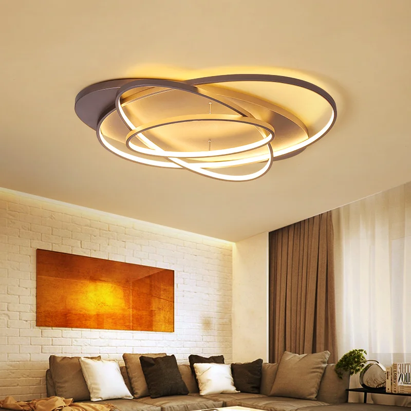 Современный Креативный светодиодный потолочный светильник для гостиной, спальни, столовой, алюминиевые AC80-260V люстры, светильники