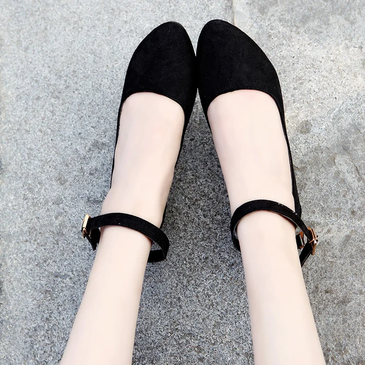 

Spring Autumn New Women's Casual Buckle Breathable Ballet Single Flats Wild Driving Shoes for Women Loafers 35-42 Zapatos Mujer