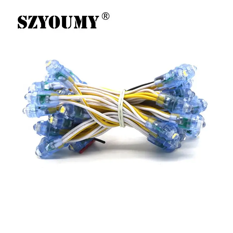 WS1903 IC RGB светодиодный модуль 9 мм водонепроницаемый DC5V пиксельный свет белый