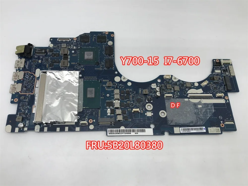 FRU/PN 5B20L80380 для lenovo Y700-15ISK с I7-6700HQ cpu GTX960M 2G BY511 NM-A541 Rev: 1,0 Протестировано