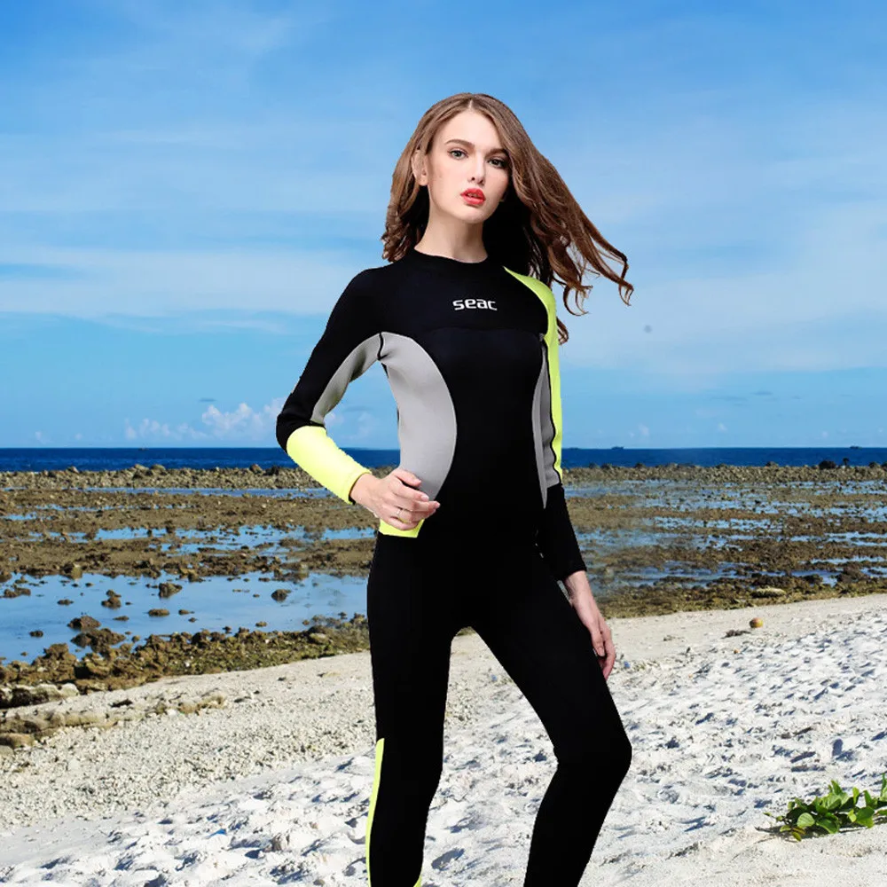 

Diving Wetsuit 2019 Women's 3MM Sunblock Neoprene Wetsuit for Scuba Diving Surfing Swimming Full Body