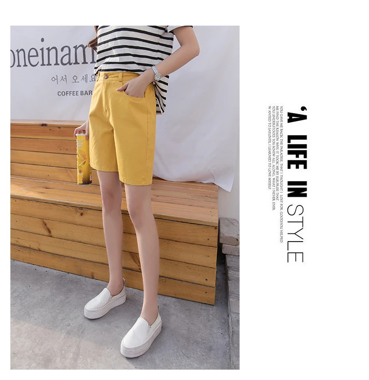 plus size clothing Hzirip 2020 Summer Women Hot Short Fashion Loose Cotton Wide Leg Shorts Candy Color Casual Shorts Womens Plus Size Bottoms S-3XL bike shorts women