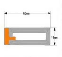 Интерактивный сенсорный экран 65*19 мм eas мягкая этикетка EAS Анти-Вор ярлык для супермаркета и торговый центр