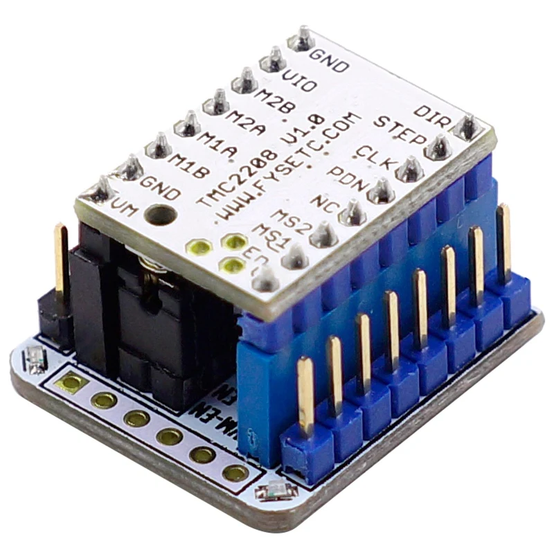 Super Silent Tmc2208 V1.2 Stepstick Драйвер шагового двигателя Модуль + теплоотвод для 3D печати материнской Aim Vs Tmc2100