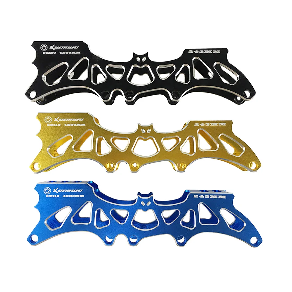 

Batman 3rd Inline Skate Frames 4*80mm or 3*110mm Wheels Adjustable 231mm 243mm Skating Base Selective Roller Skates Basin