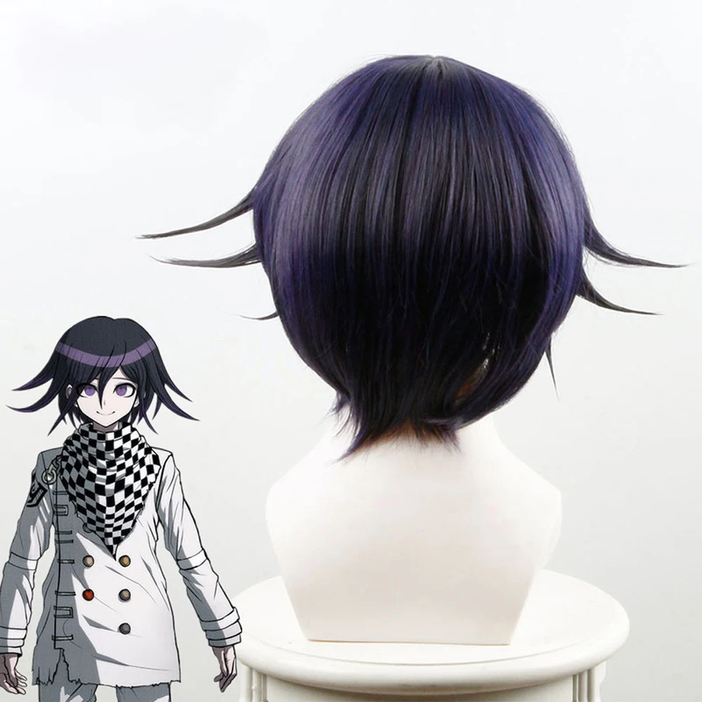 VEVEFHUANG Danganronpa V3: Killing Harmony Ouma Kokichi парик для косплея мальчиков Короткий прямой из