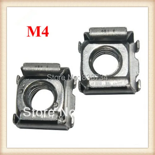 

100pcs carbon steel nickel plated m4 cage nut