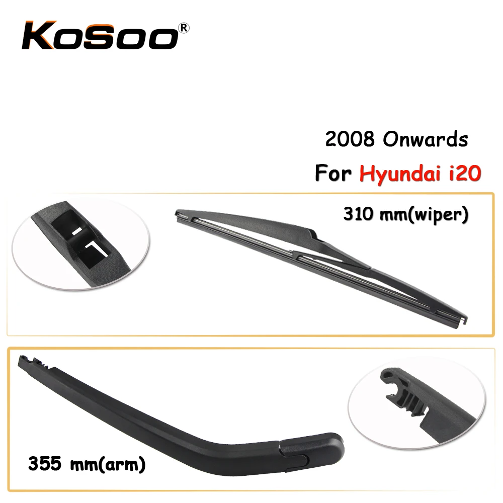 Kosoo Auto Rear Car Wiper Blade For Hyundai I20,310mm 2008 Onwards Rear