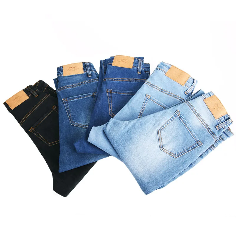 Jeans for Women black Jeans High Waist Jeans Woman High Elastic plus size Stretch Jeans female washed denim skinny pencil pants