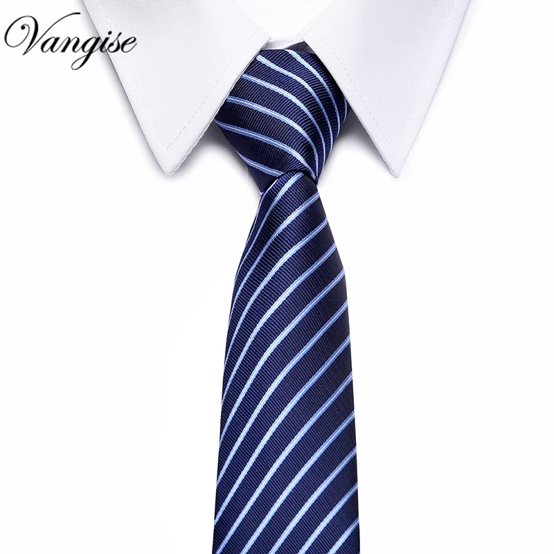 Высококачественная Новая мода сине-белые плед галстук мужчины 8 см ширина группы галстук подходят Свадебная вечеринка галстук для мужчин