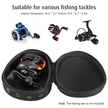 Lixada Портативный EVA Рыболовная катушка сумка защитный чехол Крышка Рыболовная Сумка для барабана/спиннинга/baitcasing Катушка Сумка Pesca