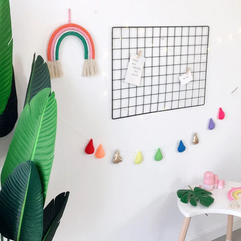 Декор для детской комнаты макраме ручной работы плетеный радужный настенный вязаный гобелен с кисточкой художественное украшение для детской комнаты в подарок