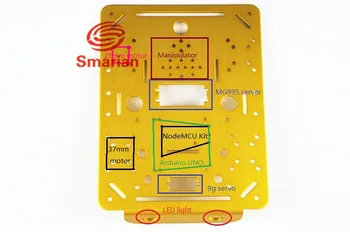 

Official smarian Metal Panel Frame Bracket for Robot Tank Car Chassis Caterpillar Crawler DIY RC Toy Development Kit Part Acces