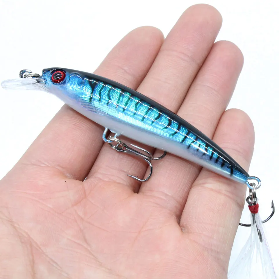 

LEOSPORT 7g/9cm Laser Minnow hard lure swimbait Fishing lure Fishing Wobbler carp trout Hard Fly Fishing for Pike carp fishing