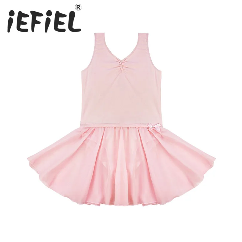 

iEFiEL Sleeveless Kids Girls Ballet Tutu Dress Children Gymnastics Dancewear Clothes Leotard Dancing Costume Ballet Dresses