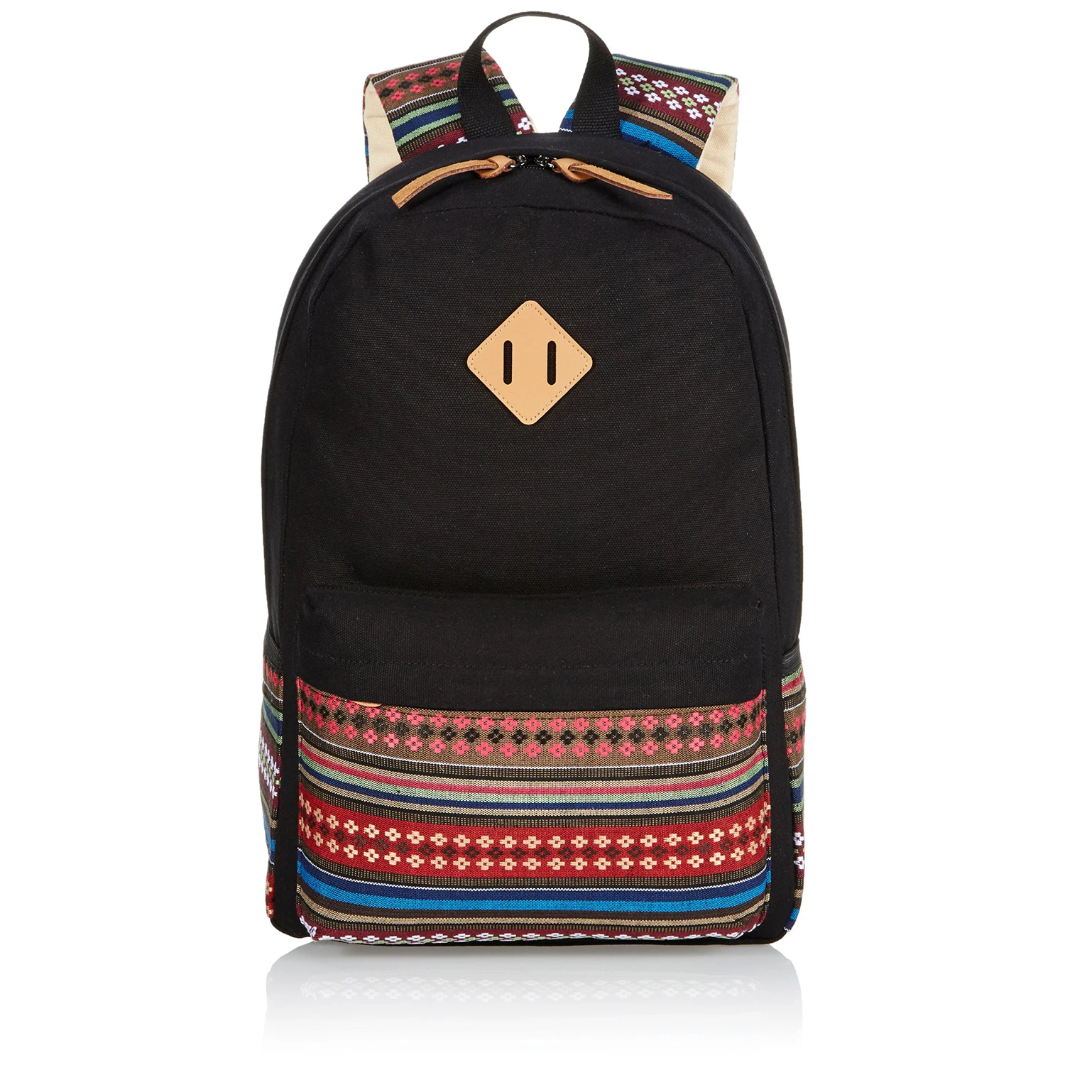 

5 pcs of Ladies Vintage Canvas Backpack Retro Vintage backpack for University Backpack for Teenage Girls Black