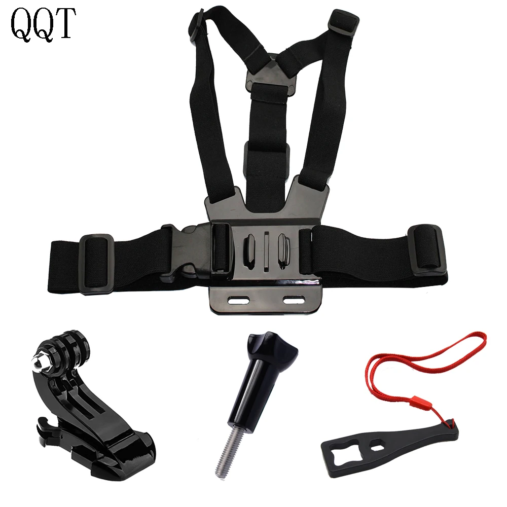 

QQT for Go pro SJCAM SJ4000 GoPro Accessories Chest Mount Harness for Gopro hero 6 5 4 3+ 3 SJ5000 sport Action camera