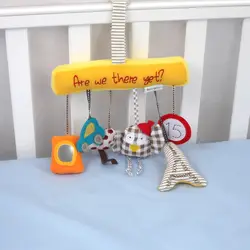 ГОРЯЧАЯ pp хлопковый плюшевый детские игрушки 0-12 месяцев погремушки для младенцев новорожденный Кулон Сова автомобиль подвесные