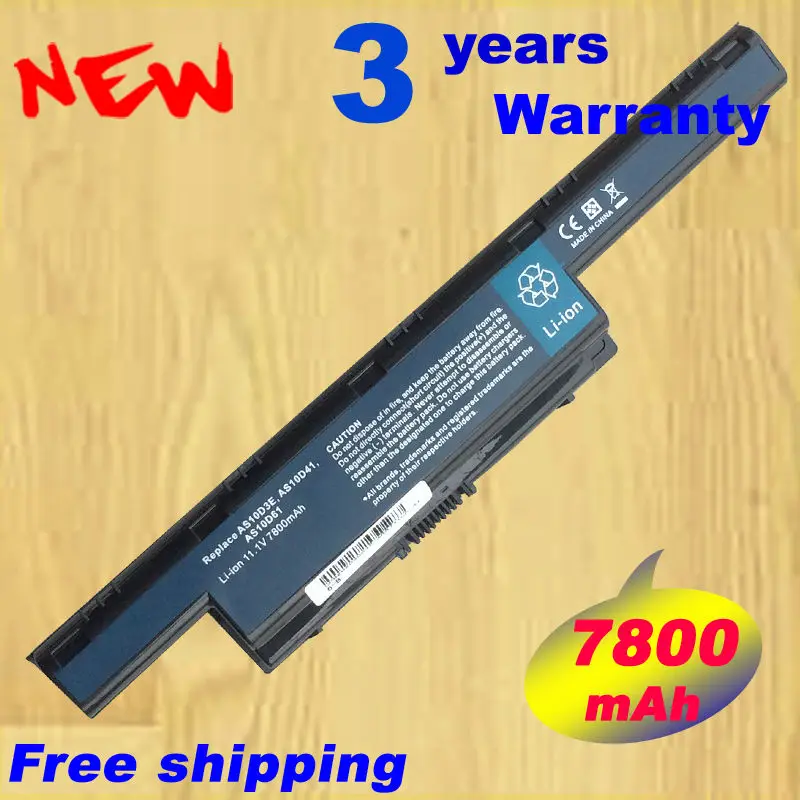

7800mAh Battery for AS10D51 AS10D3E Acer Aspire 5741G 5742G 5742ZG 5742Z 7750G 7750 4741