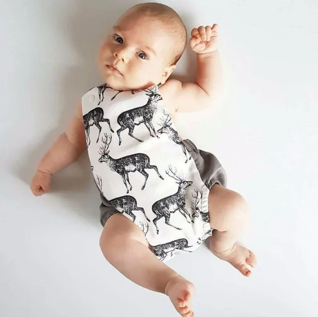 Newborn Fashion Summer 2018 Baby Gril Boy Clothes Cartoon Christmas