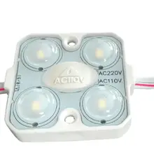 150 шт/партия, нет необходимости питания светодиодный модуль 1,6 Вт 120лм высокой яркости высокого напряжения 110 В 220 В переменного тока гибкая светодиодная лента