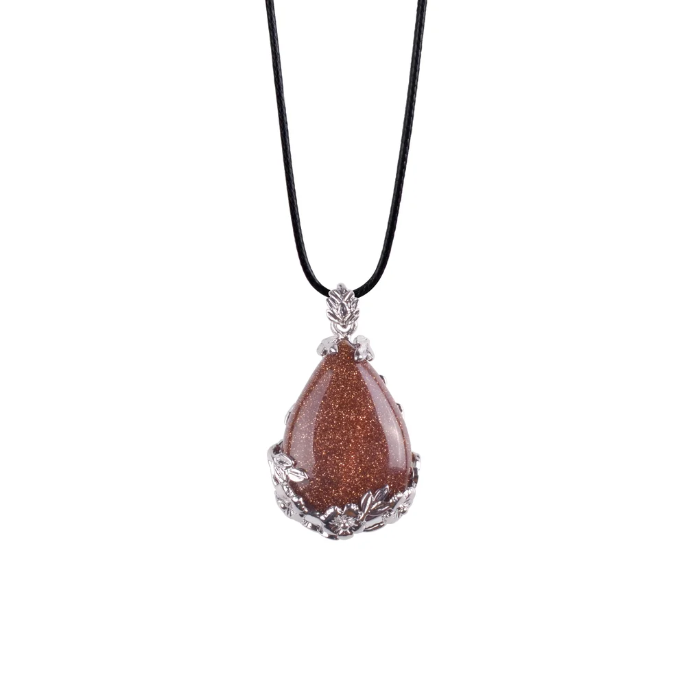 ASHMITA 2019 Rhodochrosite ожерелье с шестигранной подвеской в виде капли воды для девочек
