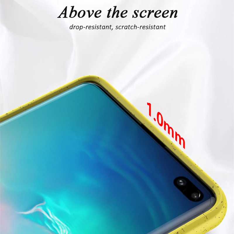 Чехол IPAKY S20 для Samsung S10 мягкий чехол из жидкого силикона S10e гелевый ударопрочный