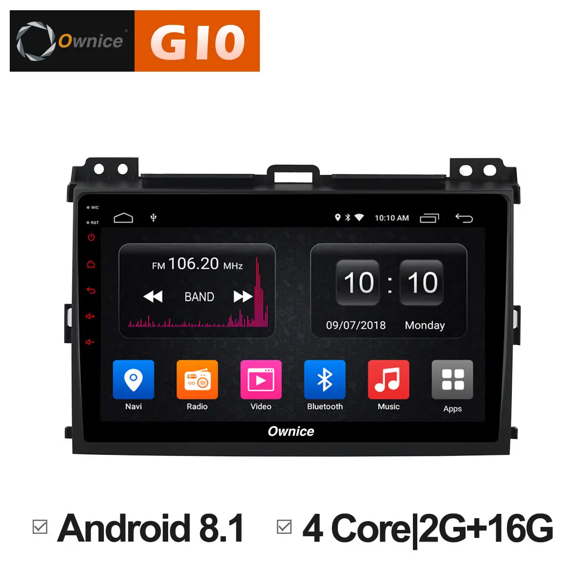 Ownice 9 &quotAndroid 8 1 4G LTE Восьмиядерный 2 ГБ + 32 стереосистема с GPS автомобильный dvd плеер