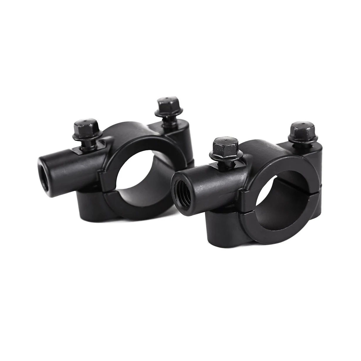 

Promotion! Pair Adapter bracket set Rearview Mirrors 10mm screws on handlebars Motorcycles and scooters