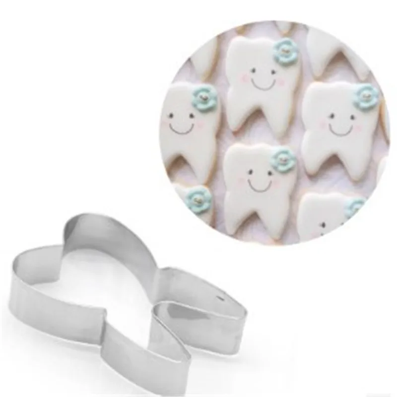 

Cute Teeth Shaped Cookie Cutter Fondant Cutters Biscuit Pastry Craft Fondant Tools Cake Decorating Cookie Molds Direct Selling