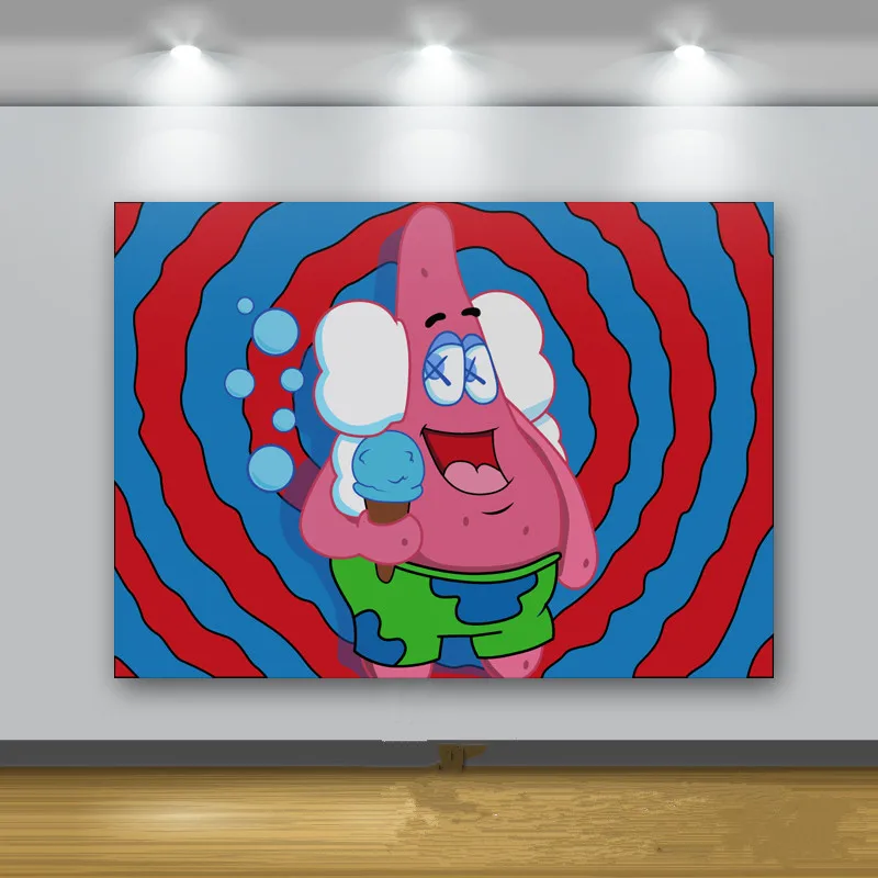 

Party Big Star Creative Cartoon Child Room Living Room Frameless Painting Street Art Doll Figure Collect Model Toy M1313