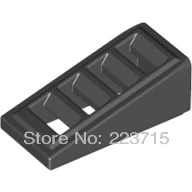 

*Roof Tile W. Lattice 1X2X2/3* 50pcs DIY enlighten block bricks,Compatible With Other Assembles Particles