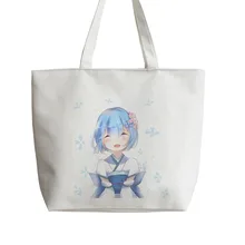 Re: Zero kara Hajimeru Isekai Seikatsu Rem сумка с персонажами аниме Холщовая Сумка для покупок сумки мультфильм милый подарок школьная сумка Tote AN053