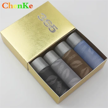 

ChenKe 2017 New Men's Shorts Sexy Lips Printing Underwear Ice Silk U Pouch Comfortable Breathable Men Boxer Shorts Hot Sale