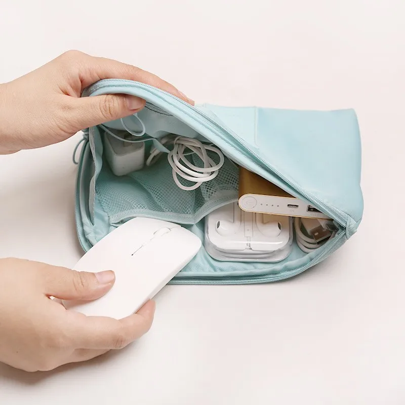 Креативный водонепроницаемый ударопрочный дорожный цифровой USB кабель для зарядки телефона чехол для наушников макияж Косметические органайзеры сумка