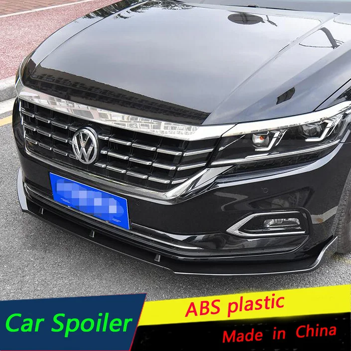 

For Volkswagen Passat Front Bumper Diffuser Protector Fit For 2019 New Passat Body kit bumper Front shovel lip Front spoiler
