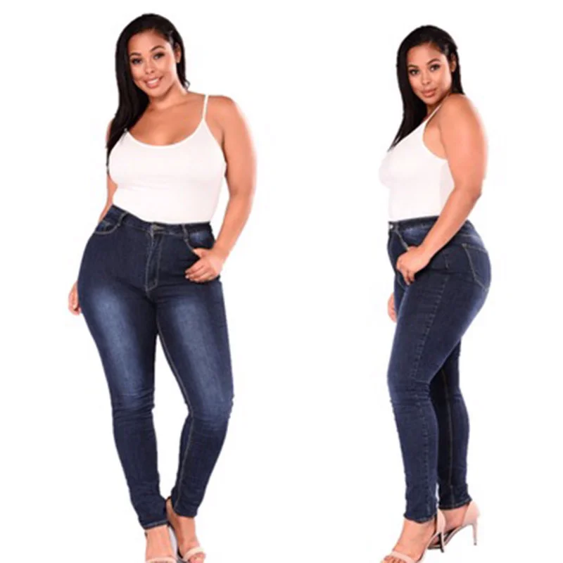 Utmeon Plue Size Jeans Women High Waist Skinny Pencil Blue Denim Pants women Stretch washed Jeans women 2XL- 7XL big hip Utmeon Plue Size Jeans Women High Waist Skinny Pencil Blue Denim Pants women Stretch washed Jeans women 2XL- 7XL big hip