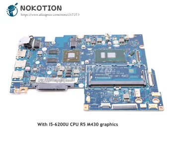 

NOKOTION 5B20L45267 BIUS1 S2 Y0 Y1 LA-D451P For Lenovo yoga 510-14isk Laptop Motherboard SR2EY I5-6200U CPU R5 M430 graphics