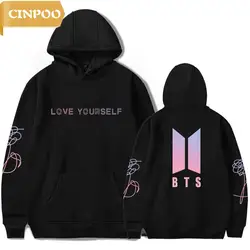 Женские БЦ Толстовка BTS новый альбом Love Yourself толстовки Jin Suga Jimin V Jung Kook пуловер с длинными рукавами