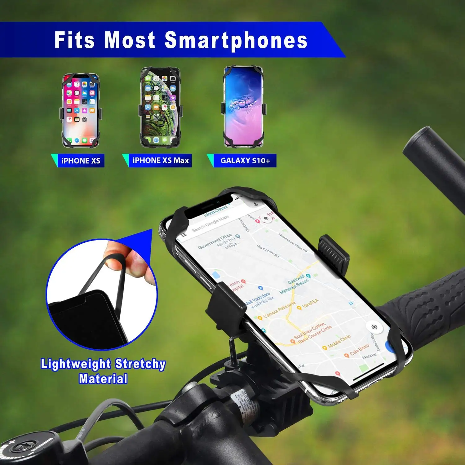 mobile phone stands for vehicle Untoom Bike Phone Holder Universal Cell Phone Bicycle Motorcycle MTB Handlebar Mount Cradle for iPhone X Xs Max 8 7 Plus Samsung wall phone holder