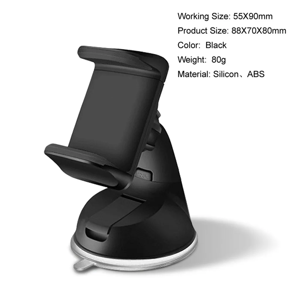 

Car Air Vent Mount Cradle Holder Stand Black For Mobile Smart Cell Phone GPS Stand 2018 Anti-Slip Mat Car-styling