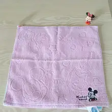 Мягкое хлопковое полотенце 35x35 см, детское впитывающее полотенце с рисунком Минни для мальчиков и девочек