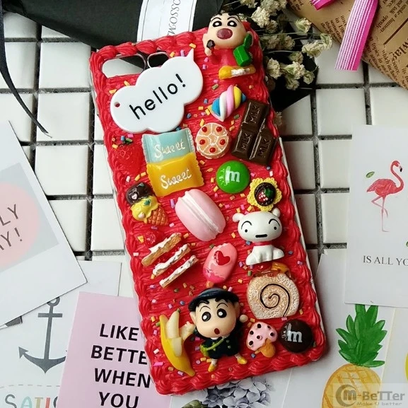 Чехол для Samsung s10/s10plus DIY note 8/note 9 3D Crayon Shin chan чехол телефона Galaxy s8/9 + s6/s7 edge кремовый