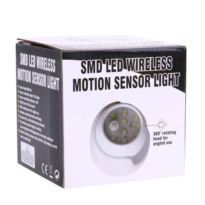 Управление 360 Вращение движения PIR Сенсор Авто Инфракрасный Сенсор детектор с лампой дома Применение аксессуары