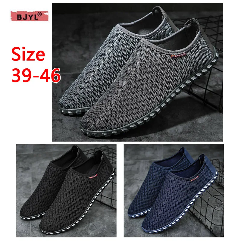 

BJYL 2019 new men's casual shoes outdoor travel walking shoes sneakers breathable men shoes Mesh (Air mesh) Sweat-Absorbant