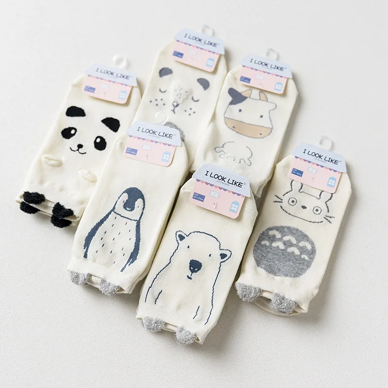 

I look like 3pairs 22cm Spring Summer Lady Animal Female Painting Fresh Ankle Girl Hosier Kawaii Women's Cartoon Boat Socks