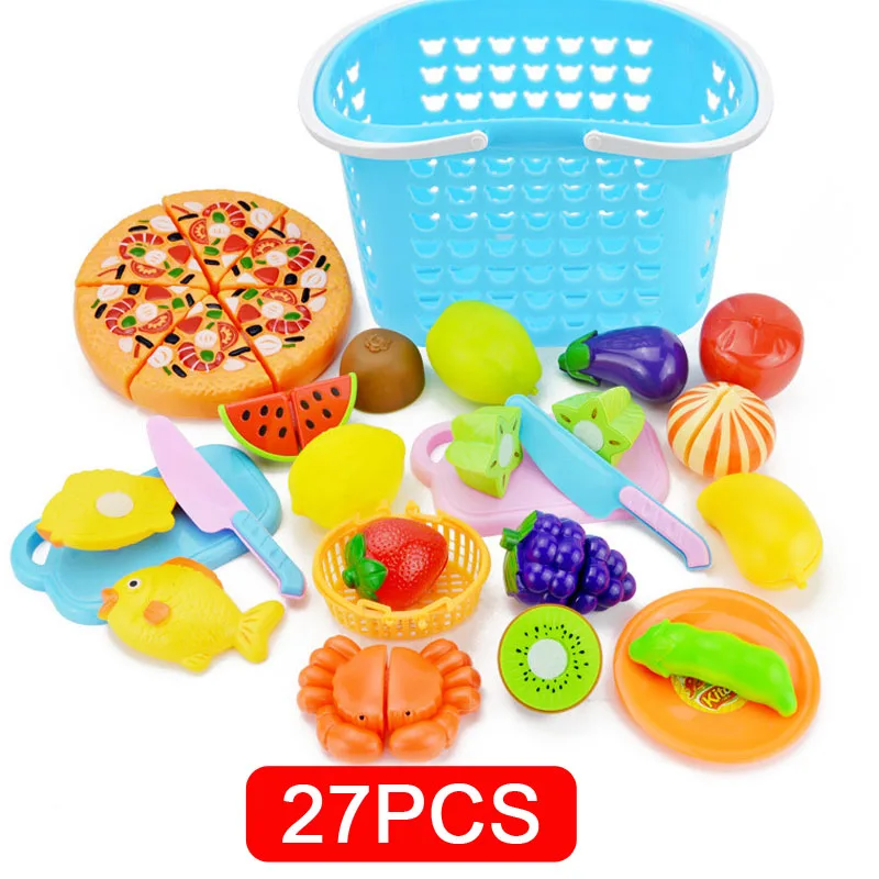 NEW Children Kitchen Pretend Play Toys Cutting Fruit Vegetable Food Miniature Play Do House Education Toy Gift for Girl Kid